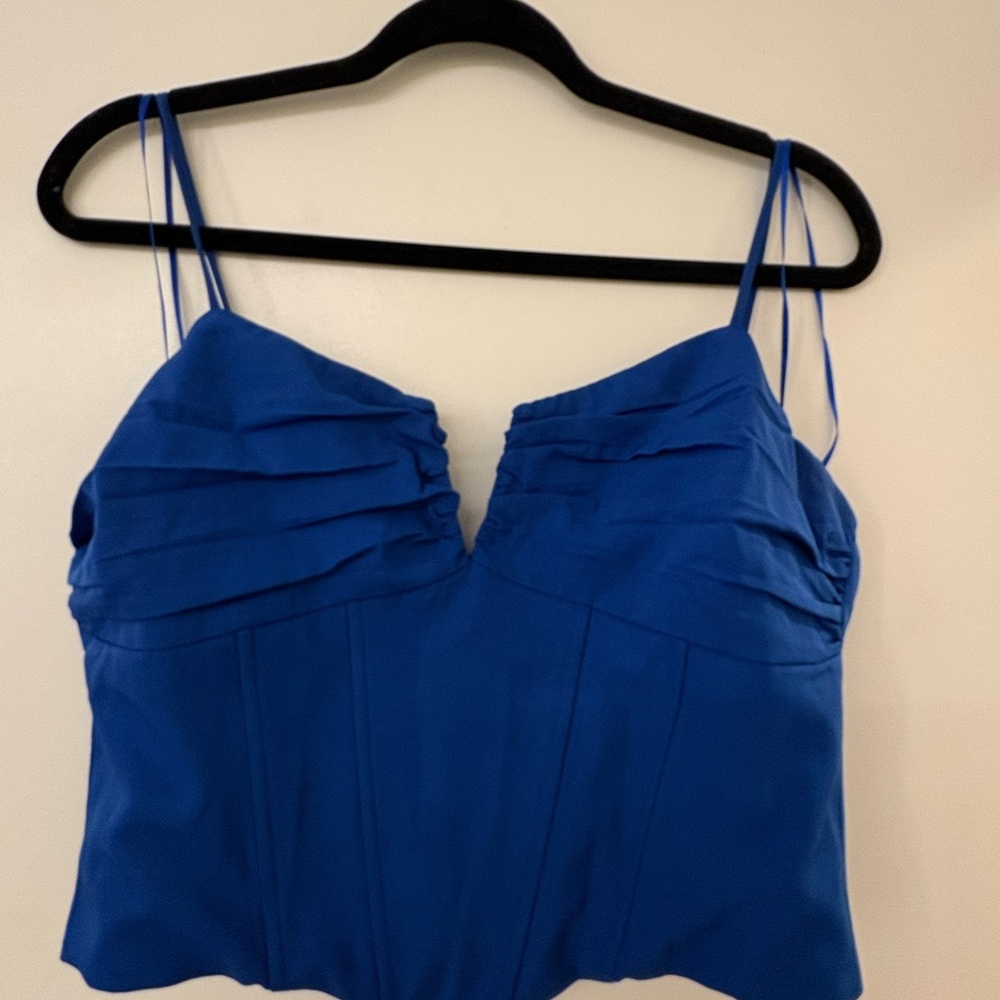 Cotton Candy Royal Blue Camisole/corset Top